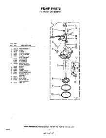 08 - Pump parts for Whirlpool Washer CXA2000W5 / from AppliancePartsPros.com