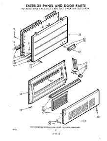10 - Exterior Panel And Door parts for Whirlpool CECS5WE4 / from AppliancePartsPros.com