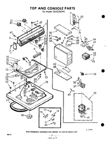 04 - Top And Console parts for Whirlpool Washer CXA2500W0 / from AppliancePartsPros.com