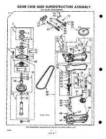 06 - Gear Case And Superstructure parts for Whirlpool Washer CXA2500W0 / from AppliancePartsPros.com