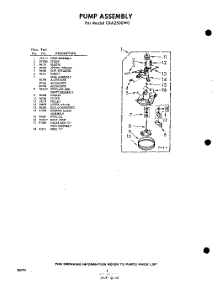 08 - Pump parts for Whirlpool Washer CXA2500W0 / from AppliancePartsPros.com