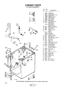 02 - Cabinet parts for Whirlpool Washer CXA2500W1 / from AppliancePartsPros.com