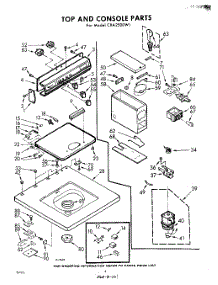04 - Top And Console parts for Whirlpool Washer CXA2500W1 / from AppliancePartsPros.com
