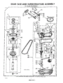06 - Gear Case And Superstructure parts for Whirlpool Washer CXA2500W1 / from AppliancePartsPros.com