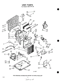 02 - Section parts for Whirlpool Air Conditioner AXMP4928 / from AppliancePartsPros.com