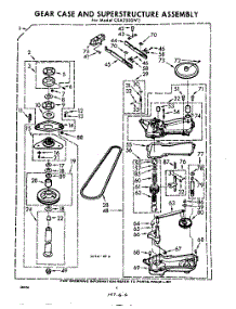 06 - Gear Case And Superstructure parts for Whirlpool Washer CXA2500W3 / from AppliancePartsPros.com