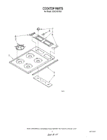 03 - Section parts for Whirlpool Cooktop CGX315VB0 / from AppliancePartsPros.com