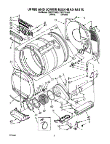 04 - Section parts for Whirlpool Dryer CSP2770AN0 / from AppliancePartsPros.com