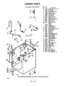 02 - Cabinet parts for Whirlpool Washer CXA2500W4 / from AppliancePartsPros.com