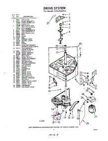 03 - Drive parts for Whirlpool Washer CXA2500W4 / from AppliancePartsPros.com