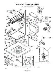 04 - Top And Console parts for Whirlpool Washer CXA2500W4 / from AppliancePartsPros.com