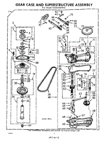 06 - Gear Case And Superstructure parts for Whirlpool Washer CXA2500W4 / from AppliancePartsPros.com
