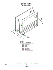06 - Door parts for Whirlpool CEDBE51 / from AppliancePartsPros.com