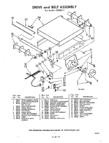 07 - Drive And Belt parts for Whirlpool CEDBE51 / from AppliancePartsPros.com