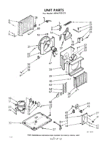 02 - Section parts for Whirlpool Air Conditioner AXMP5025 / from AppliancePartsPros.com