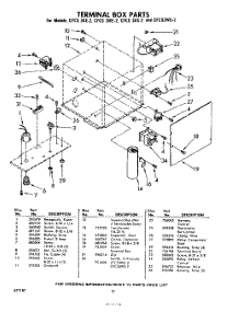 10 - Terminal Box parts for Whirlpool CFCS3AE2 / from AppliancePartsPros.com