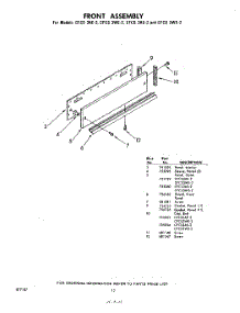 12 - Front parts for Whirlpool CFCS3AE2 / from AppliancePartsPros.com