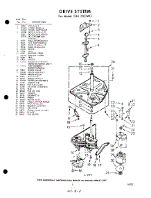 03 - Drive parts for Whirlpool Washer CXA3500W0 / from AppliancePartsPros.com