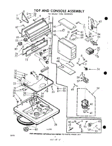 04 - Top And Console parts for Whirlpool Washer CXA3500W0 / from AppliancePartsPros.com