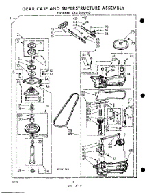 06 - Gear Case And Superstructure parts for Whirlpool Washer CXA3500W0 / from AppliancePartsPros.com