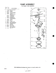 08 - Pump parts for Whirlpool Washer CXA3500W0 / from AppliancePartsPros.com