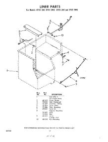 12 - Liner parts for Whirlpool CFCS3AS / from AppliancePartsPros.com