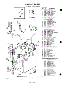 02 - Cabinet parts for Whirlpool Washer CXA3500W3 / from AppliancePartsPros.com