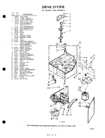 03 - Drive parts for Whirlpool Washer CXA3500W3 / from AppliancePartsPros.com