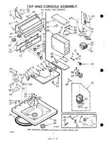 04 - Top And Console parts for Whirlpool Washer CXA3500W3 / from AppliancePartsPros.com