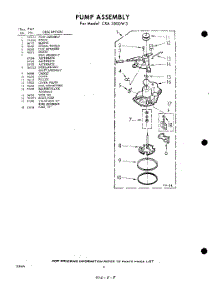 08 - Pump parts for Whirlpool Washer CXA3500W3 / from AppliancePartsPros.com