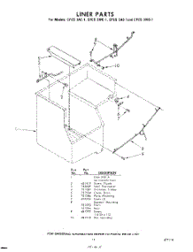 11 - Liner parts for Whirlpool CFCS3AS1 / from AppliancePartsPros.com