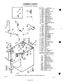02 - Cabinet parts for Whirlpool Washer CXA3500W4 / from AppliancePartsPros.com