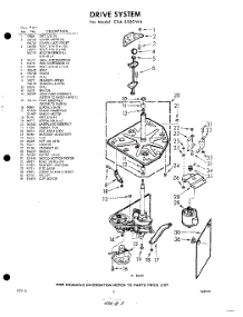 03 - Drive parts for Whirlpool Washer CXA3500W4 / from AppliancePartsPros.com