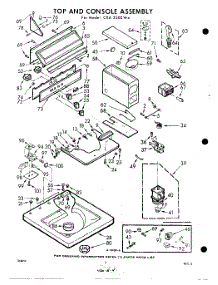 04 - Top And Console parts for Whirlpool Washer CXA3500W4 / from AppliancePartsPros.com