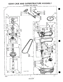 06 - Gear Case And Superstructure parts for Whirlpool Washer CXA3500W4 / from AppliancePartsPros.com