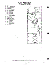 08 - Pump parts for Whirlpool Washer CXA3500W4 / from AppliancePartsPros.com
