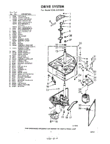 03 - Drive parts for Whirlpool Washer CXA3510W0 / from AppliancePartsPros.com