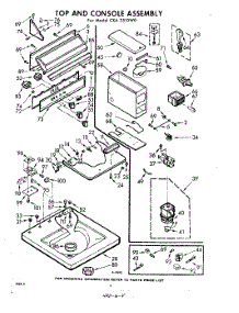 04 - Top And Console parts for Whirlpool Washer CXA3510W0 / from AppliancePartsPros.com