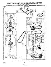 06 - Gear Case And Superstructure parts for Whirlpool Washer CXA3510W0 / from AppliancePartsPros.com