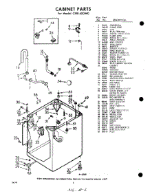 02 - Cabinet parts for Whirlpool Washer CXB1400W0 / from AppliancePartsPros.com