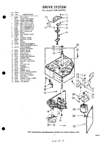 03 - Drive parts for Whirlpool Washer CXB1400W0 / from AppliancePartsPros.com