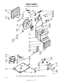 02 - Section parts for Whirlpool Air Conditioner AXMP5125 / from AppliancePartsPros.com