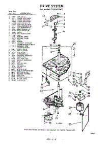 03 - Drive parts for Whirlpool Washer CXB1400W1 / from AppliancePartsPros.com
