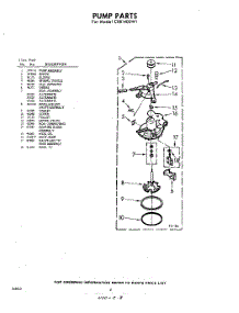 08 - Pump parts for Whirlpool Washer CXB1400W1 / from AppliancePartsPros.com