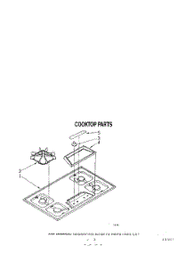 03 - Section parts for Whirlpool Cooktop CGX635VX0 / from AppliancePartsPros.com