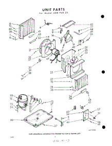 02 - Section parts for Whirlpool Air Conditioner AXMP6023 / from AppliancePartsPros.com