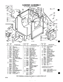 02 - Section parts for Whirlpool Dryer CXE1700W0 / from AppliancePartsPros.com