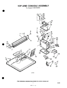 03 - Section parts for Whirlpool Dryer CXE1700W0 / from AppliancePartsPros.com