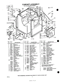 02 - Section parts for Whirlpool Dryer CXE1700W1 / from AppliancePartsPros.com