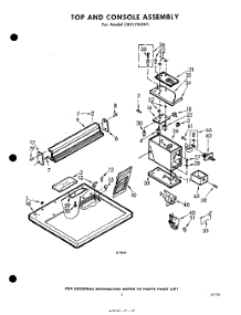 03 - Section parts for Whirlpool Dryer CXE1700W1 / from AppliancePartsPros.com